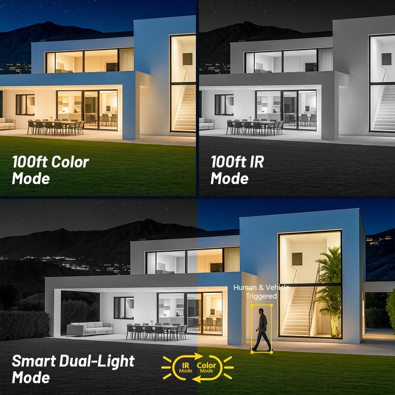 ANNKE 8CH NVR 3K POE Color Night Security Camera System Two Way Audio Recording gallery