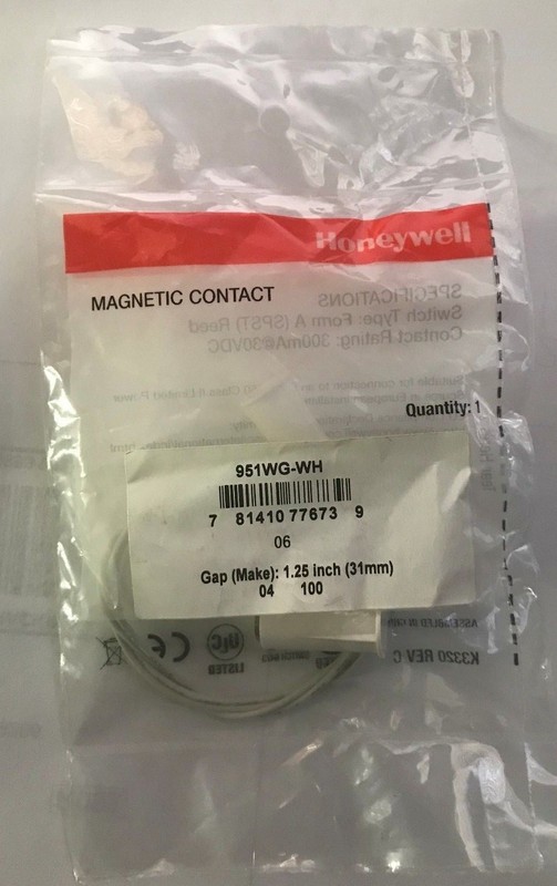 Brand New Honeywell 951WG-WH 3/8" Stubby Recessed Magnetic Contact, White gallery