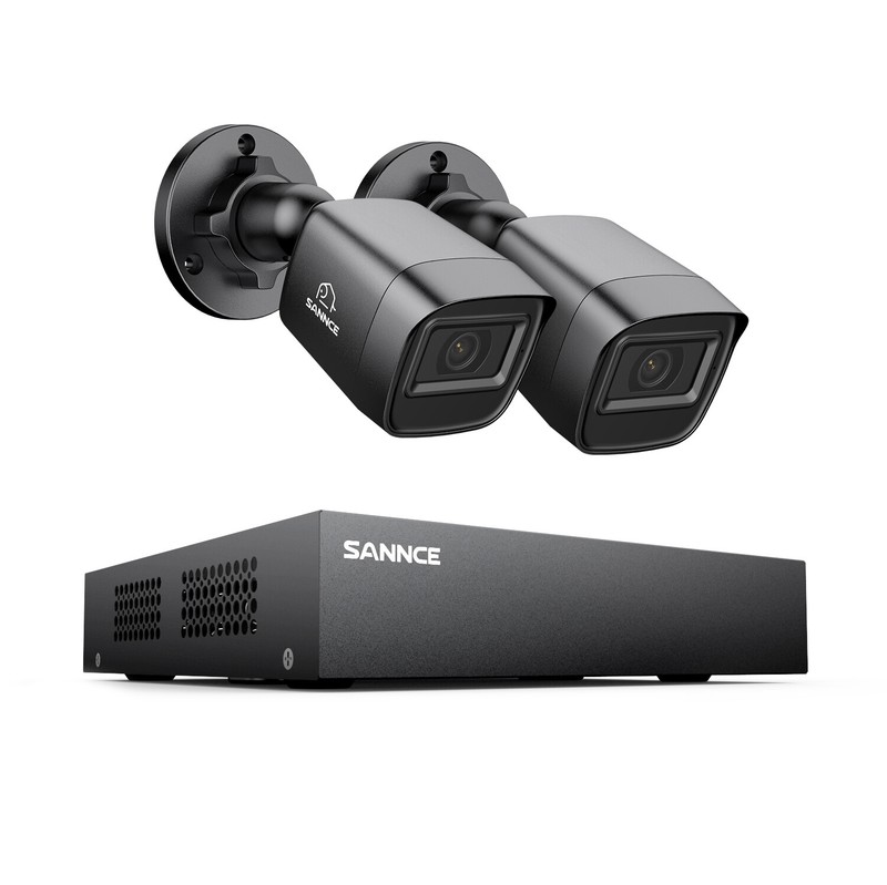 SANNCE 8CH 1080P Lite DVR 2MP Security Camera System AI Human Detection IR Night