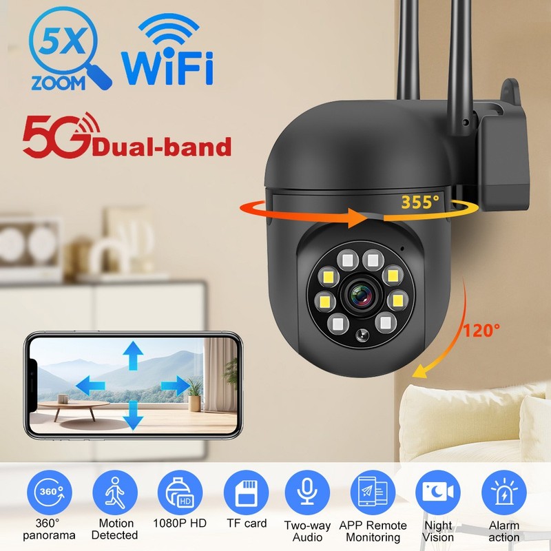 4X Wireless Security Camera System Smart Outdoor Home Night Vision 1080P 5G WiFi