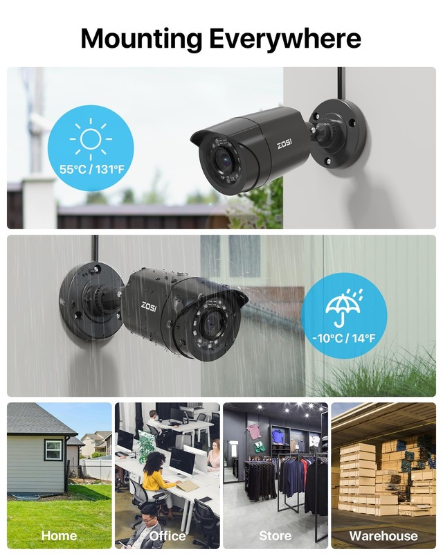 ZOSI 3K Lite 16CH Security Camera System with AI Human Vehicle Detection,Nigh... gallery
