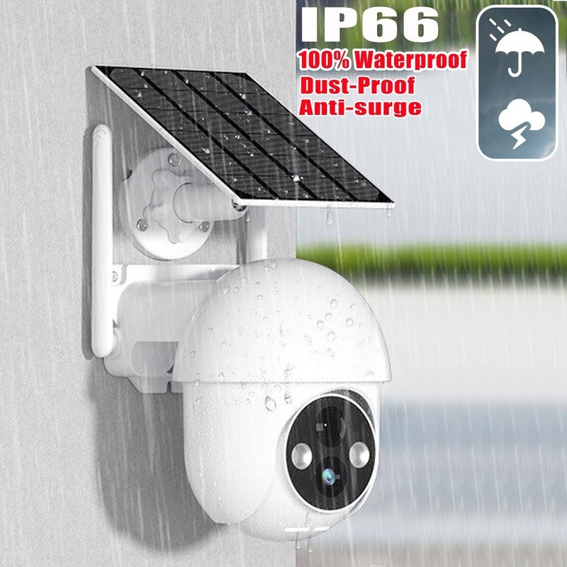 4pcs Wireless Security Camera System Outdoor WiFi 360 Solar Battery Powered/IP gallery