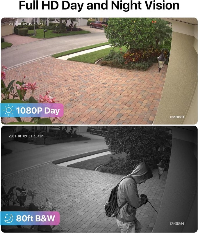 8CH 5MP Lite Security Camera System with AI Human Vehicle Detection, H.265 8 ... gallery