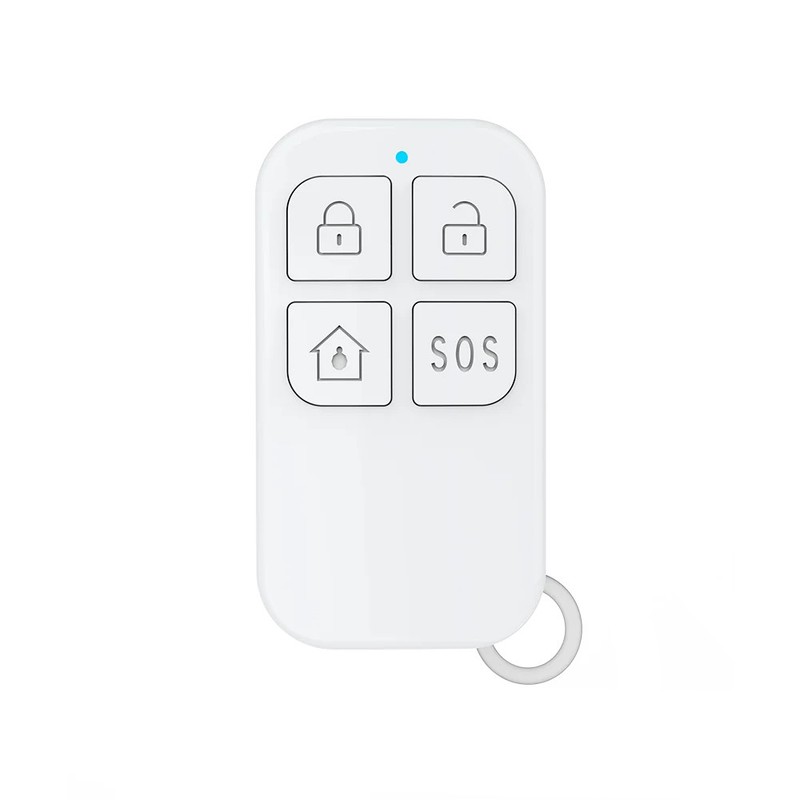 433MHz Wireless Remote Control for Home Security Alarm System 4-Button White gallery