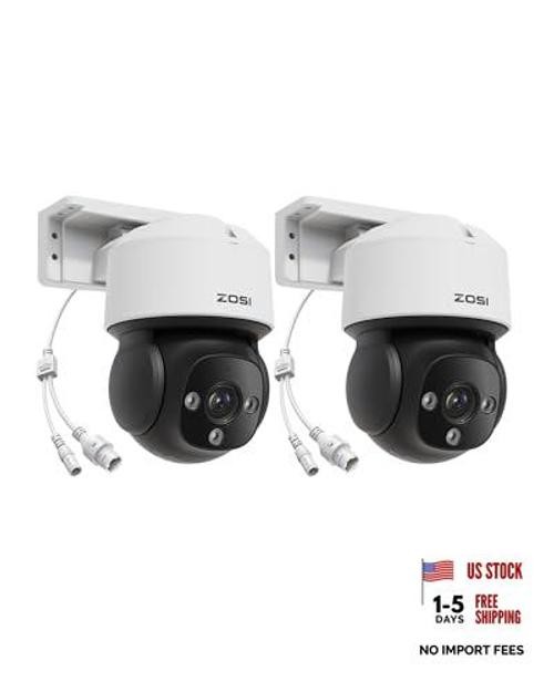 C290 4K Add-On PoE IP Camera Outdoor Indoor, 2 x 8MP Pan Tilt 2 x C290 PoE Cam