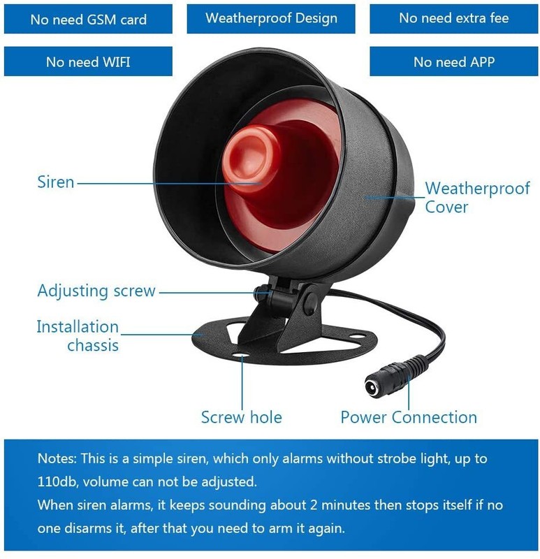 Wireless Home Shop Alarm Security System Alert Garage Burglar Door Sensor 110dB gallery