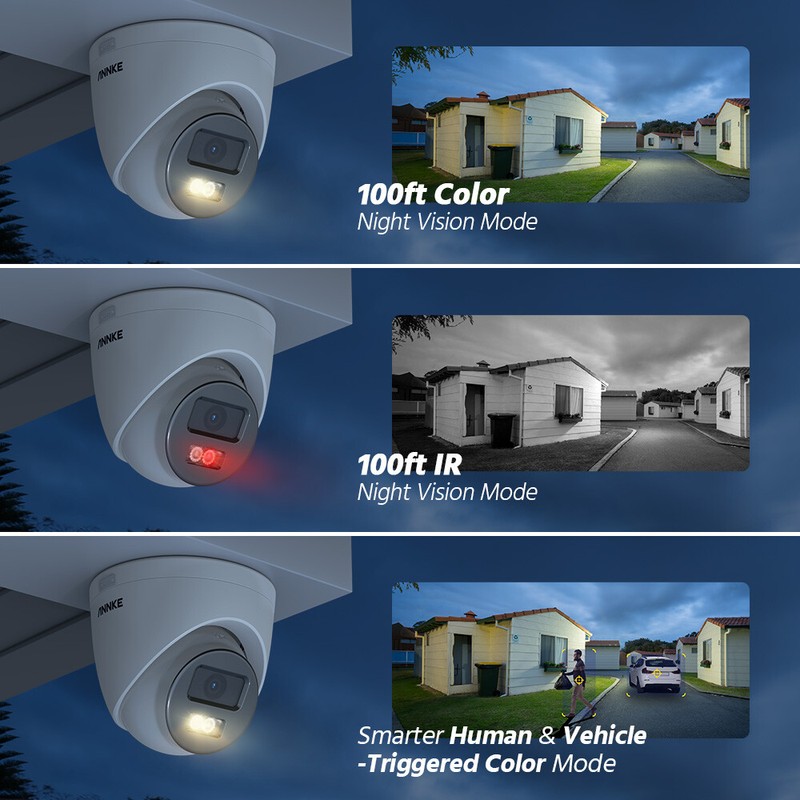 ANNKE 32CH 12MP NVR 3K POE Security Camera System Audio Recording AI Color Night gallery