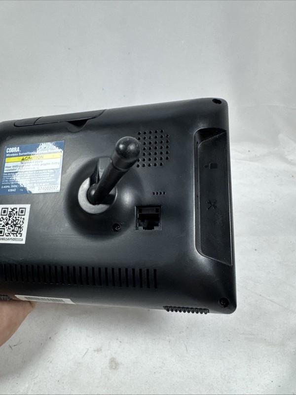 Cobra 63842 4-Channel Wireless Surveillance System Monitor Only Black 7 W Cord gallery