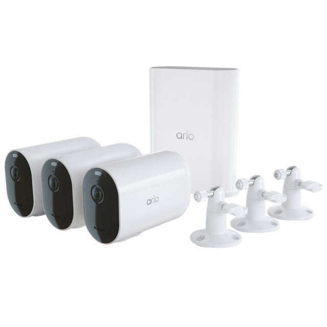 Arlo Pro 4 XL Spotlight 3 Cameras with Smart Hub
