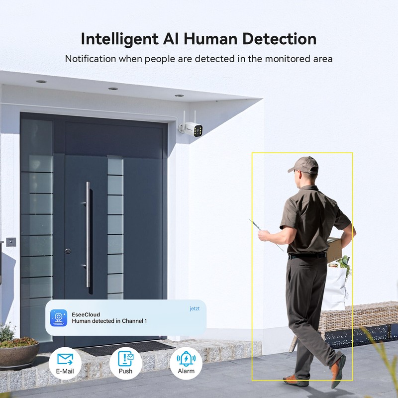 WIFI Wireless Security Camera System Audio 10CH NVR 5MP CCTV Kit 1TB HDD gallery