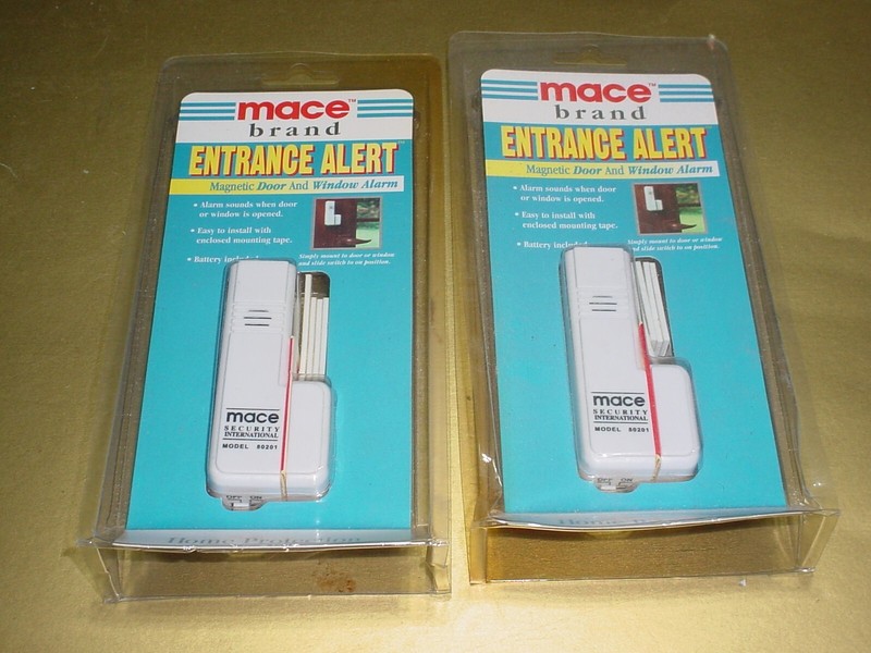 2 MACE 80201 ENTRANCE ALERT DOOR WINDOW MAGNETIC ALARM HOME PROTECTION SECURITY