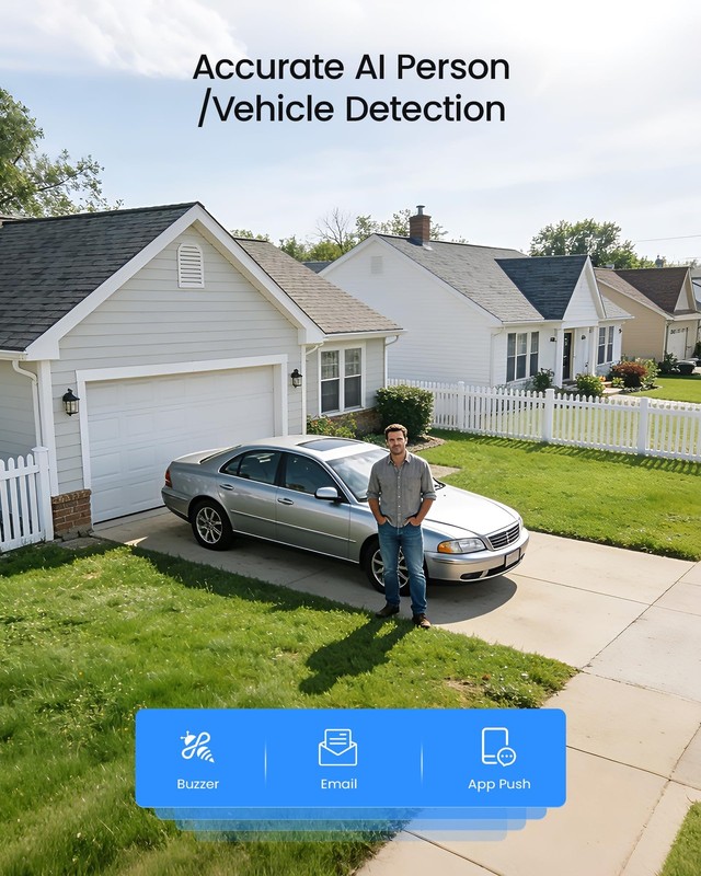 5MP 3K Lite 8 Channel H.265+ Home Security Camera System with AI Human Vehicl... gallery