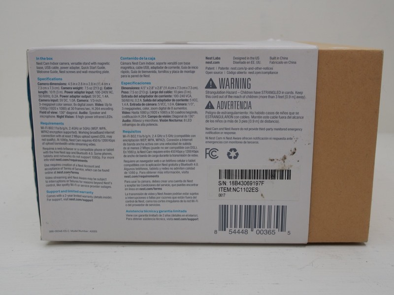 Google Nest Cam Indoor Wired 1080p Security Camera Complete in Box READ gallery