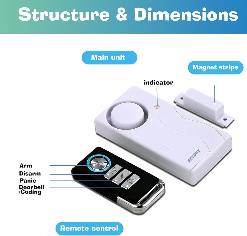 Smart Safety Solution: Wireless Door Alarm with Remote for Kids & Dementia Care gallery