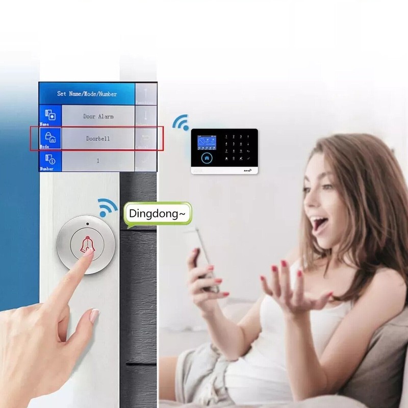 433MHz WIFI GSM Smart Home Burglar Security Alarm System Voice Control gallery