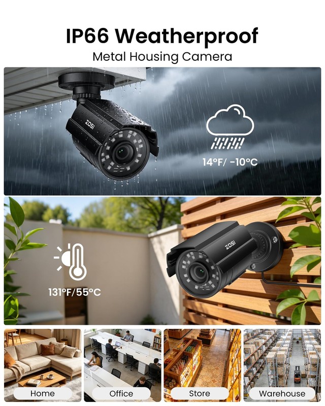 8CH 3K Lite Home Security Camera System Outdoor Indoor, AI Human/Vehicle Dete... gallery