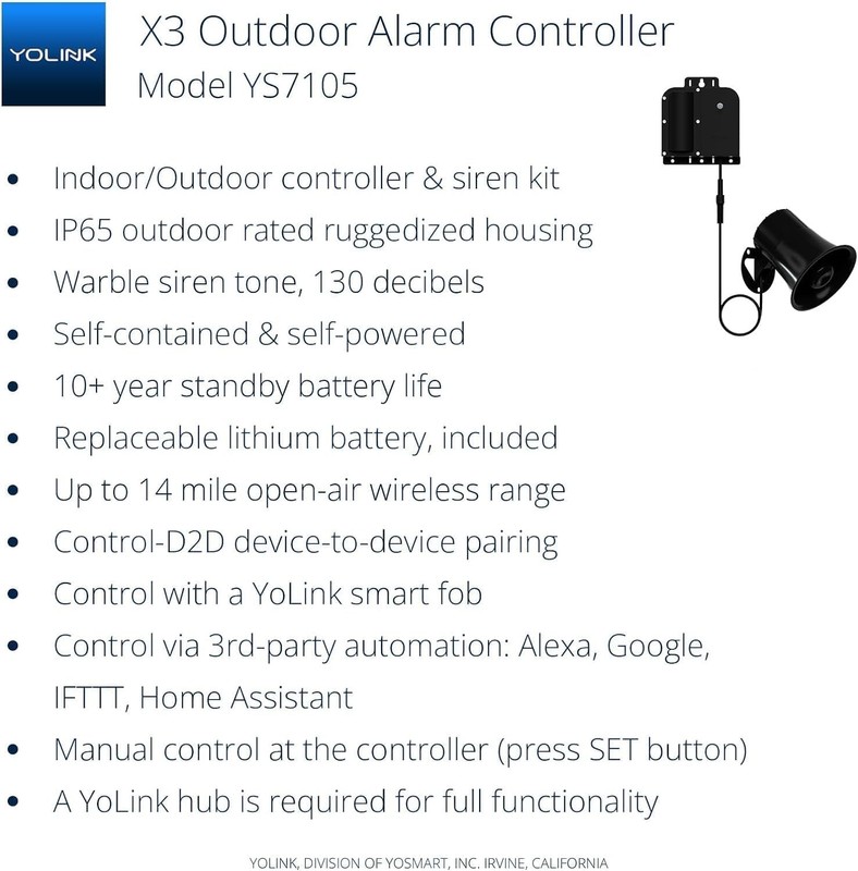 X3 Version Outdoor Alarm Controller, Ruggedized Battery-Powered Siren/Alarm/R... gallery