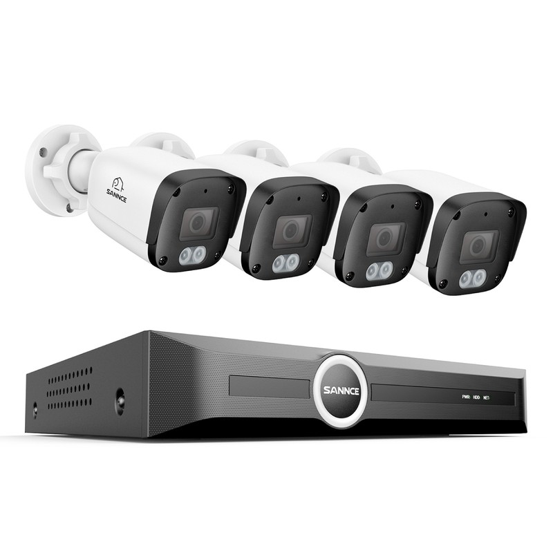 SANNCE 4K POE AI Color Night Security Camera System 8MP 8CH NVR Audio Recording gallery