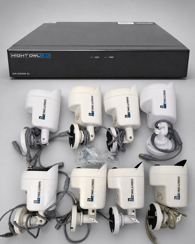 EXTREME HD Wired Security System 8-Ch 2TB HDD+(8) 5MP Security Cameras NIGHT OWL