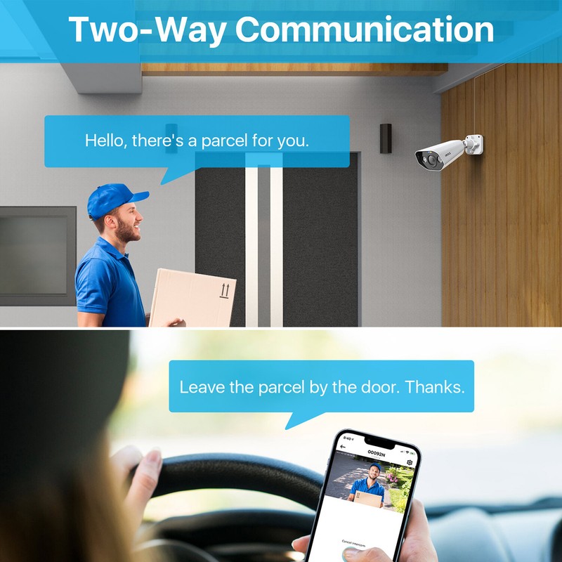 ZOSI 4K 16CH H.265+NVR 8MP HD POE Outdoor Security Camera System 4TB IP Network gallery