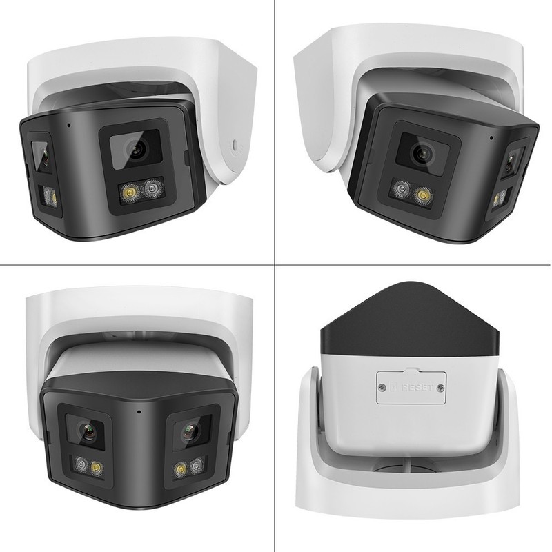 VIKYLIN 8CH POE NVR Color+IR 180°VIEW 4MP IP CAMERA CCTV Systems MIC&Speaker Lot gallery