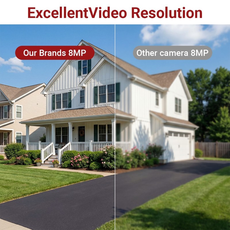 Vikylin 4K 16CH 16 POE CCTV System 8MP 5X Zoom PTZ IP Camera Full Color IR Lot gallery