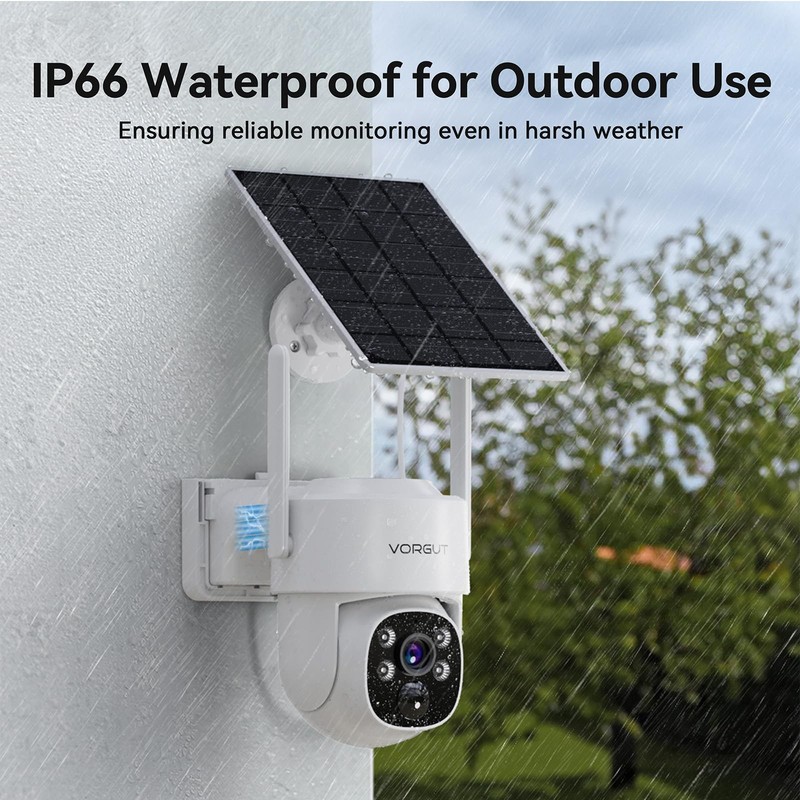 Solar Security Camera System Wireless Outdoor with 10CH 10" LCD Monitor NVR,2... gallery