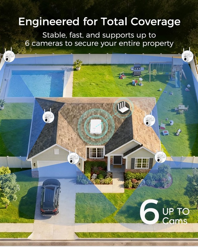 4K Cameras Wireless Outdoor, No Subscription, 8MP Solar Powered Cameras for H... gallery