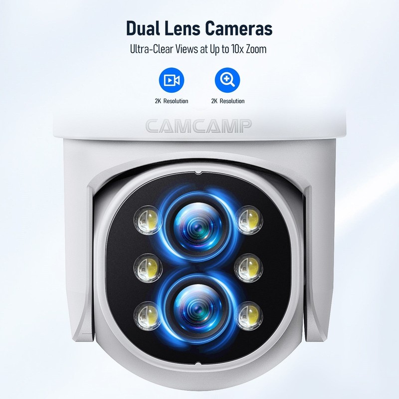 Wireless Security Camera System Outdoor with Monitor Auto Tracking, Human Detect gallery