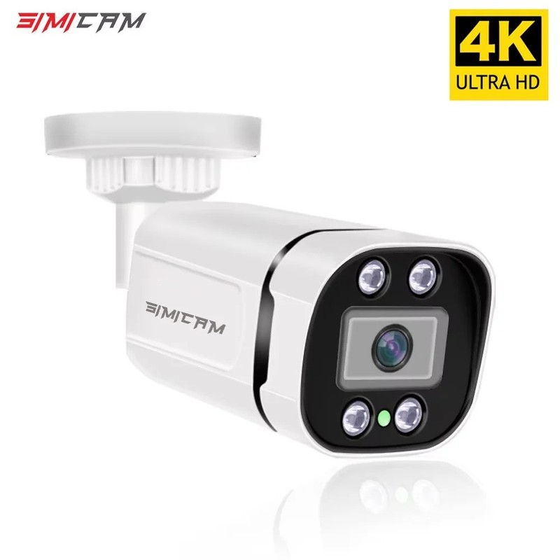 4K PoE Bullet Security Camera 4MP/5MP/8MP Night Vision Waterproof Onvif NVR