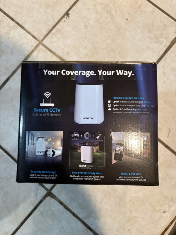 Night Owl 8 Channel 2K Solar WiFi Security System 3 Cam 64GB Hub Kit gallery