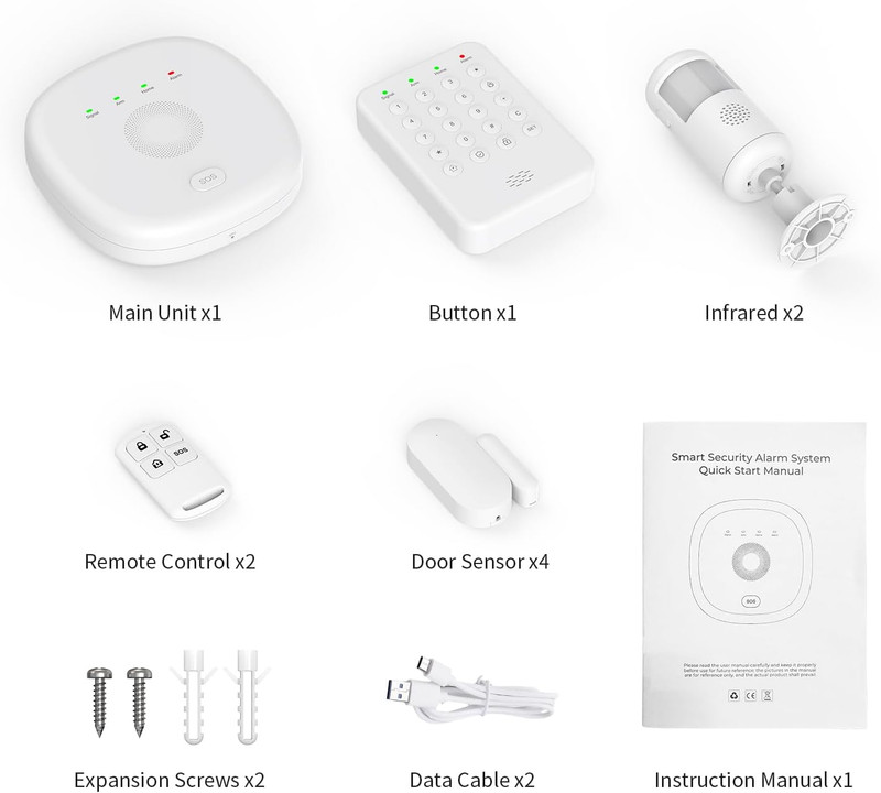 2026 Wireless Smart Home Security System with App Alerts & Alexa Compatibility gallery