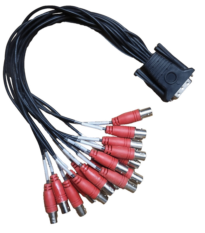 New Pigtail Cable for DVR Audio Inputs DVI-I to 16x BNC Audio Input Cable SHIPPE