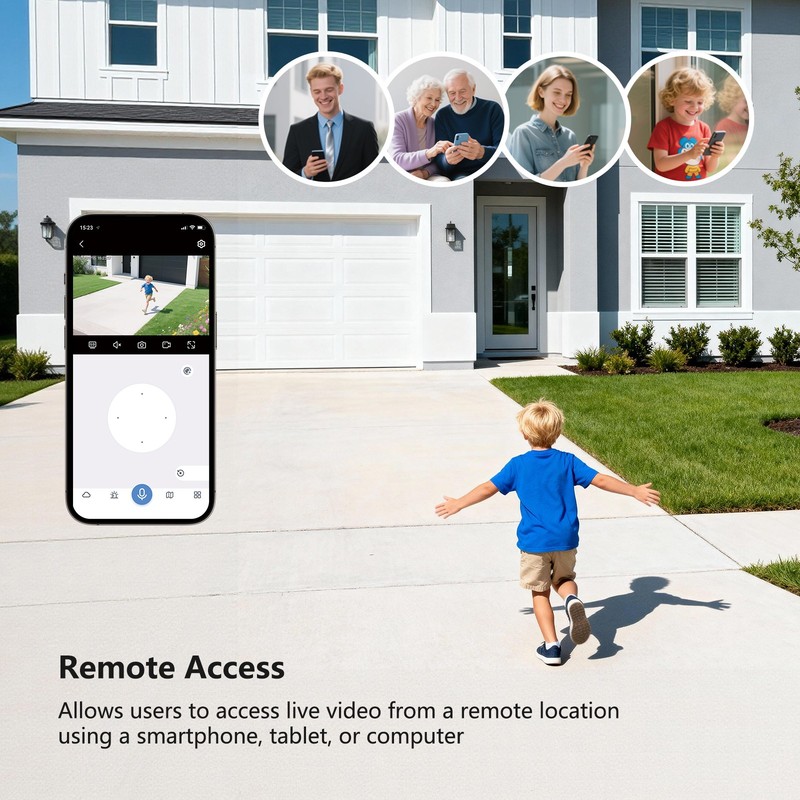 JENNOV Security Camera System Outdoor Wireless Audio Wifi Home CCTV 5MP 10CH NVR gallery