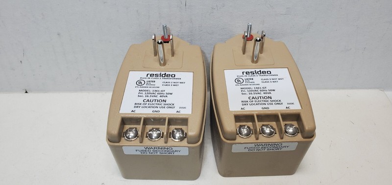 lot 2 Honeywell Resideo 1361-GT 16.5VAC 40VA Plug In Transformer gallery