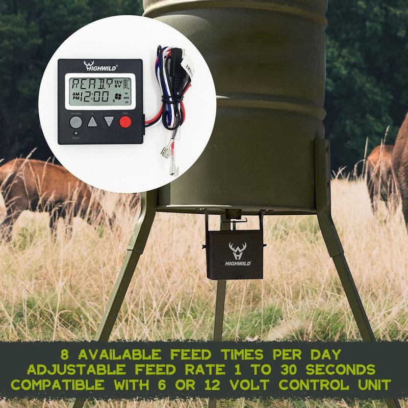 Highwild 6V/12V Universal Game Feeder Digital Timer - G- gallery