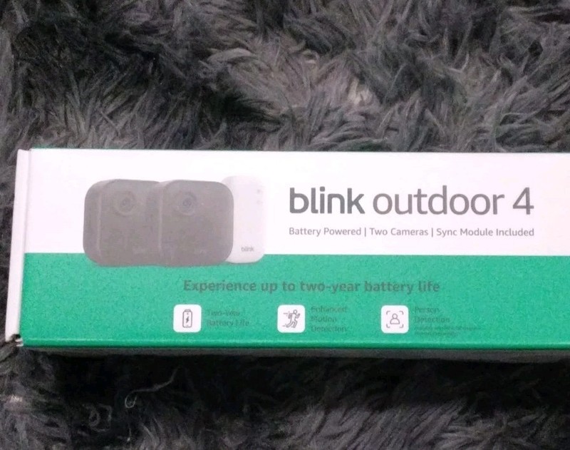 Blink Outdoor 4 Wireless 2-Camera System, Battery Powered, Sync Module