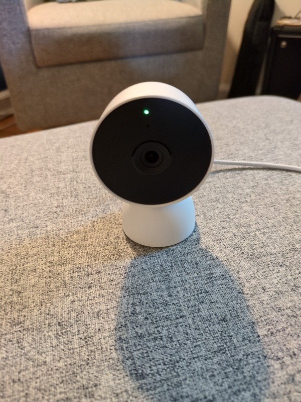 Google Nest Indoor Cam 1080p (Wired) - 2nd Generation - Snow