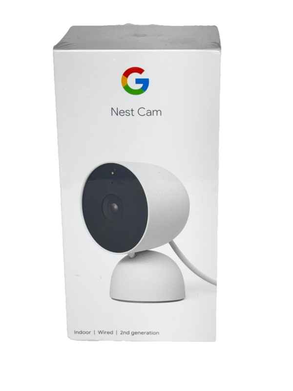 Google Nest Security Indoor Wired Camera 2nd Generation Night Vision w/Alerts