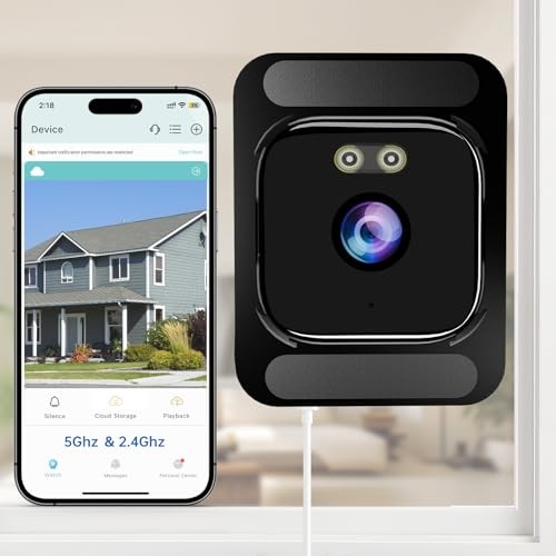 Window Camera for Home Security: 2.4GHz&5GHz WiFi 4K Indoor Camera with Color gallery