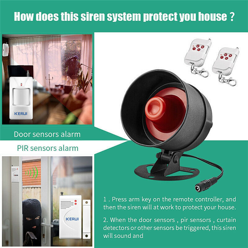 KERUI Alarm Home Security System Door Sensor Garage Detect Anti-theft Loud Alert gallery