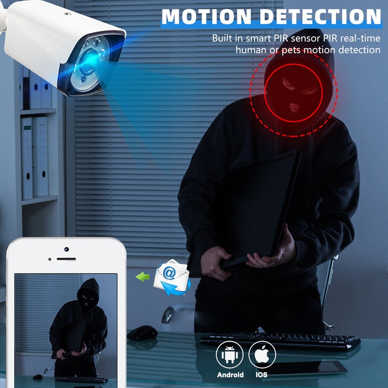 4CH Camaras De Seguridad Para Casa Oficina 4K Home Security Camera System CCTV gallery