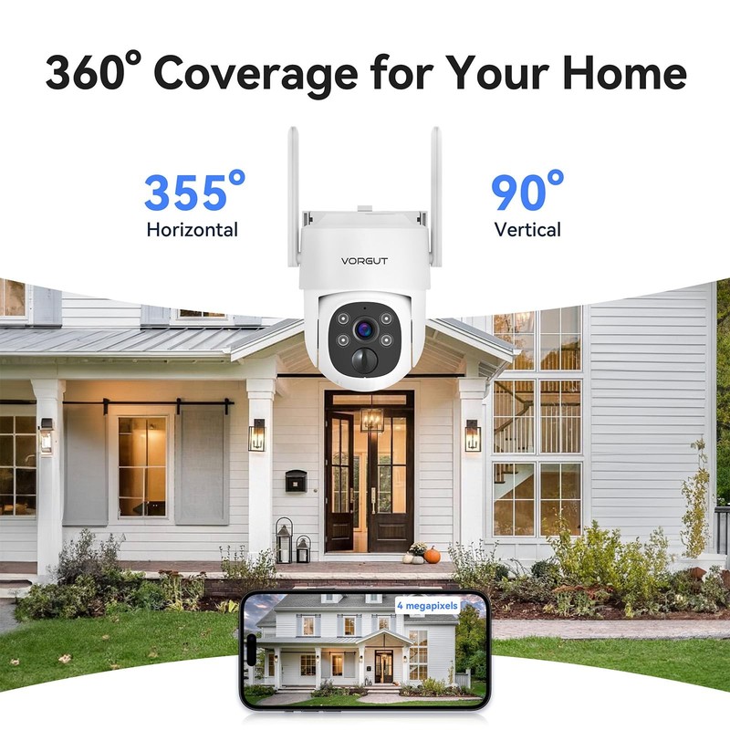Solar Security Camera System Wireless Outdoor with 10CH 10" LCD Monitor NVR,2... gallery