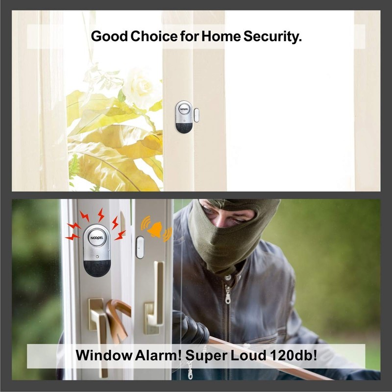 Door Alarms When Opened for Safety, 4 Pack 120dB Loud Window Sensors for Home... gallery