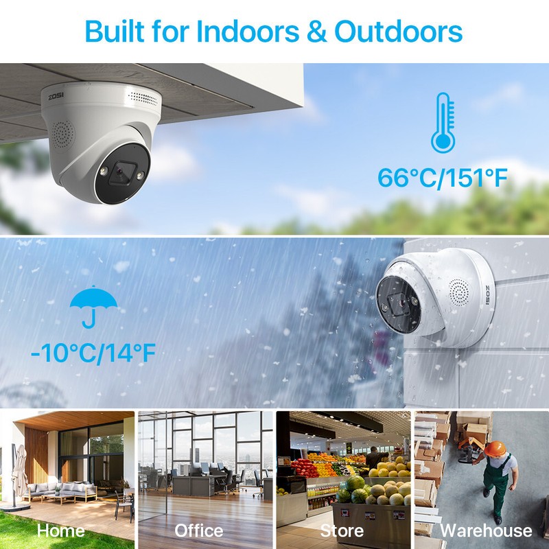 ZOSI H.265+8MP 16CH NVR 4K Home PoE IP Security Camera System CCTV IR Outdoor 4T gallery