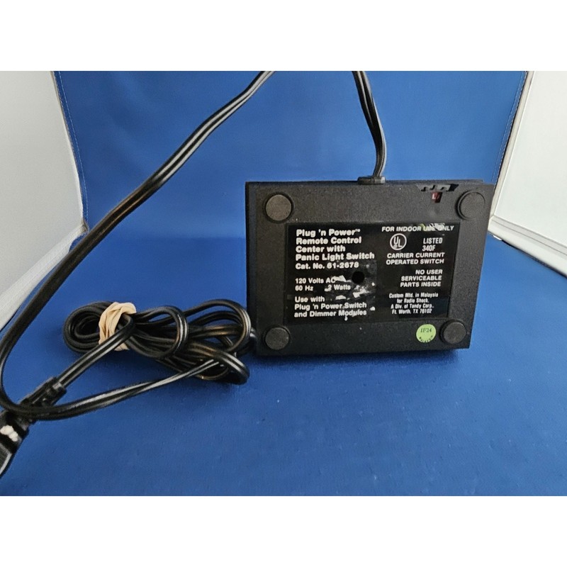 Radio Shack Plug`n Power Remote Control Center 61-2678 Panic Light Switch - used gallery
