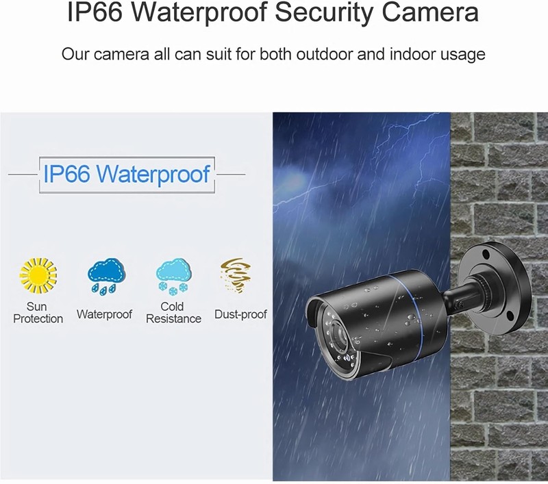 Home Security Camera System 3000TVL 4 Cams DVR 500GB HD gallery