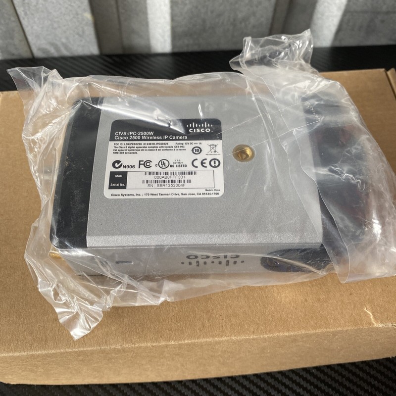 New Cisco 2500 Wireless IP Security Camera CIVS-IPC-2500W NOS