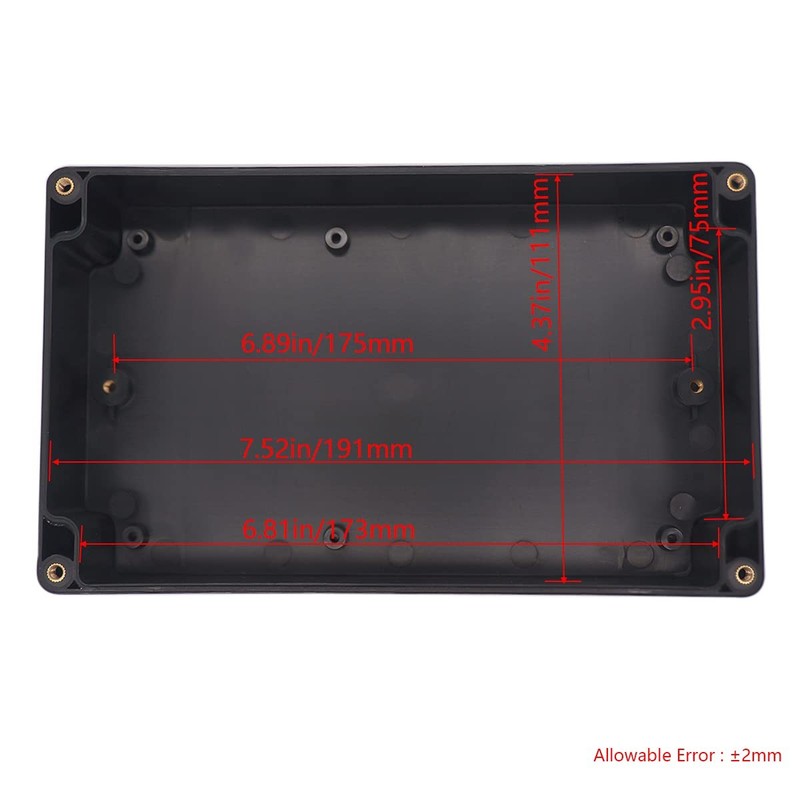 Otdorpatio Project Box IP65 Waterproof Junction 7.87"x4.72"x2.2", Black gallery