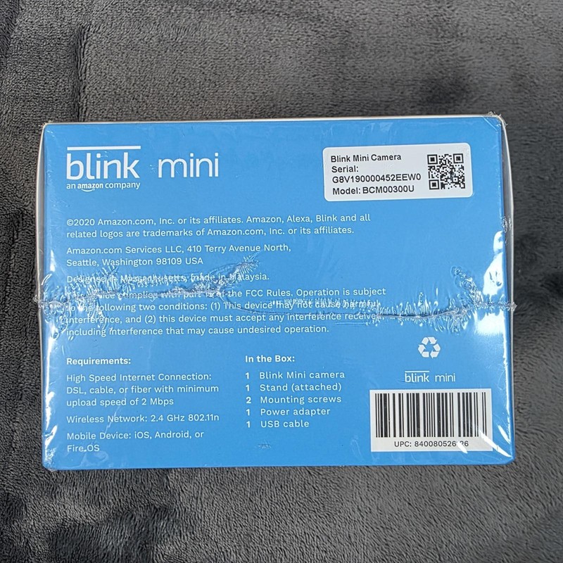 Blink Mini Indoor Plug-In Live HD Smart Surveillance Camera BCM00300U NEW! gallery